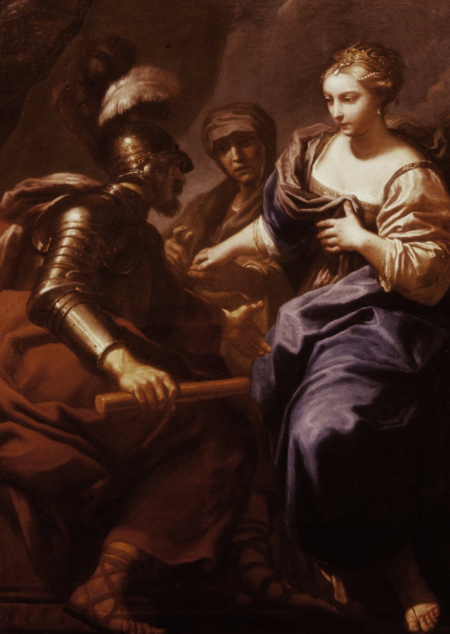 Judith præsenterer sig selv for Holofernes af Antonio Gionima