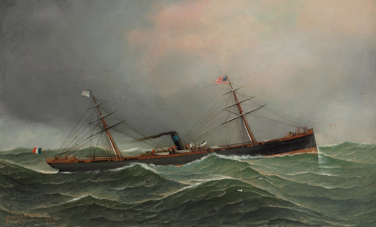 Fransk Steamsailor Cachemire af Antonio Jacobsen