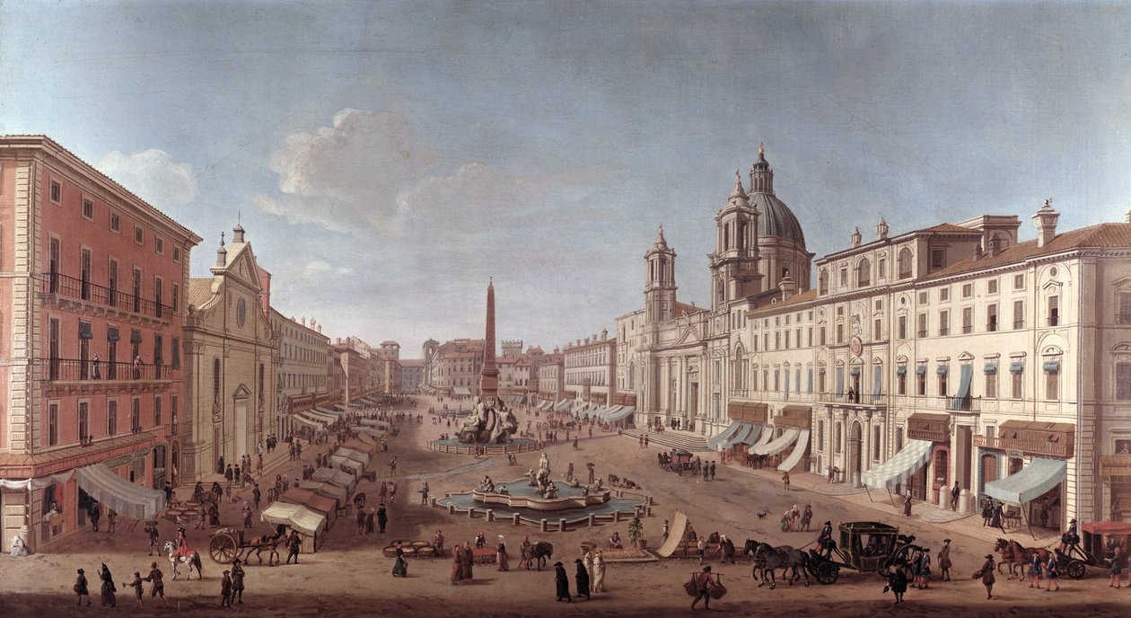 Piazza Navona, Rom af Antonio Joli