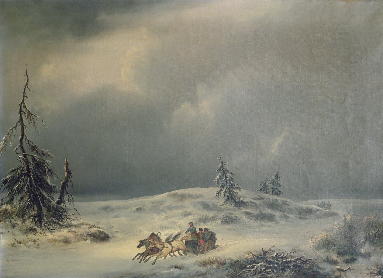 Napoleon ved Berezina af Antonio Morghen