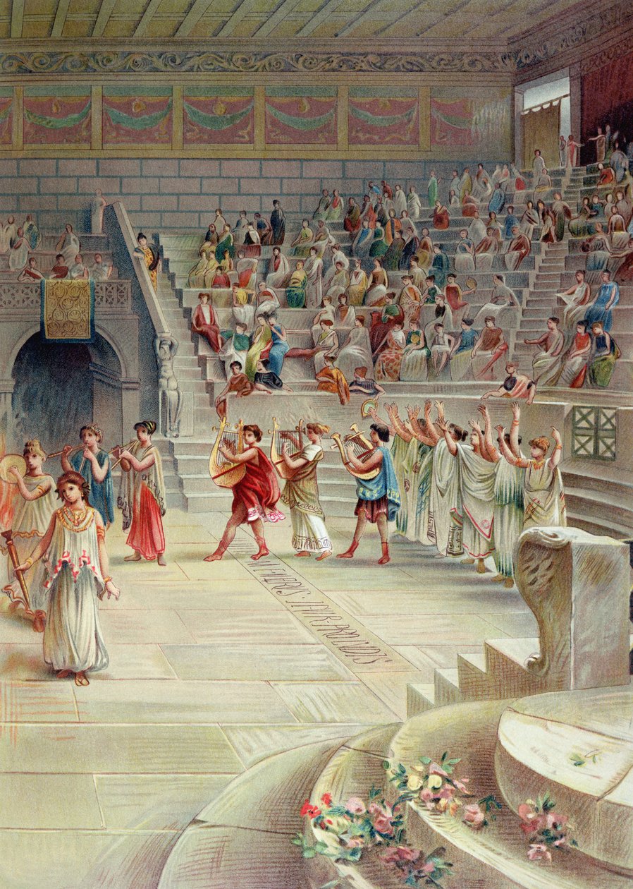 En musikfestival i Pompeji af Antonio Niccolini