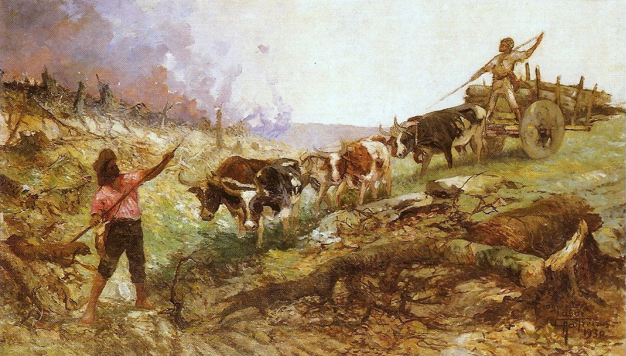 Laborn skitser af Antonio Parreiras