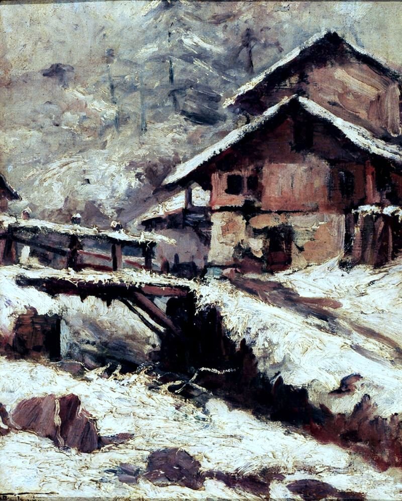 Sne Schweiz af Antonio Parreiras