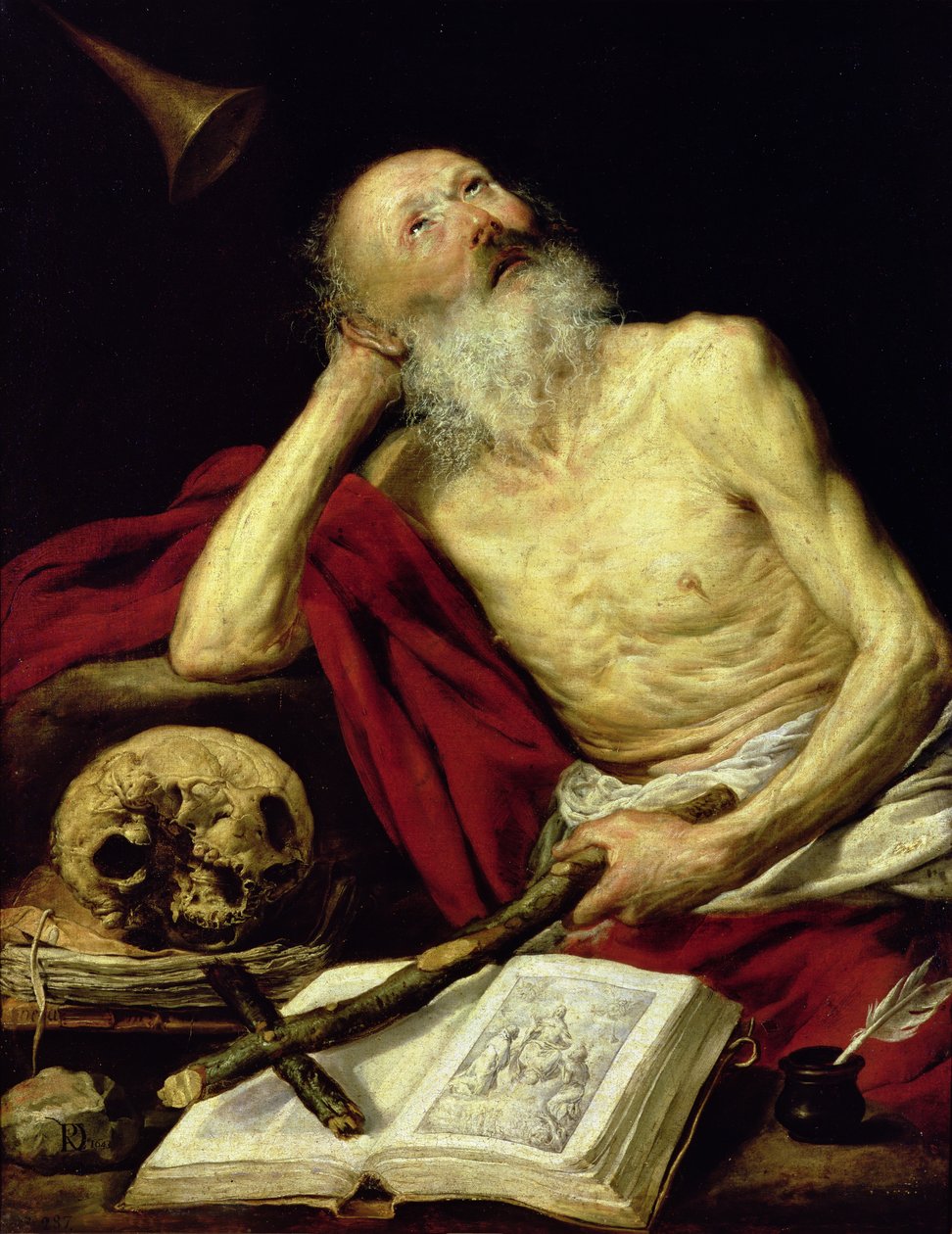 Sankt Jerome, 1643 af Antonio Pereda y Salgado