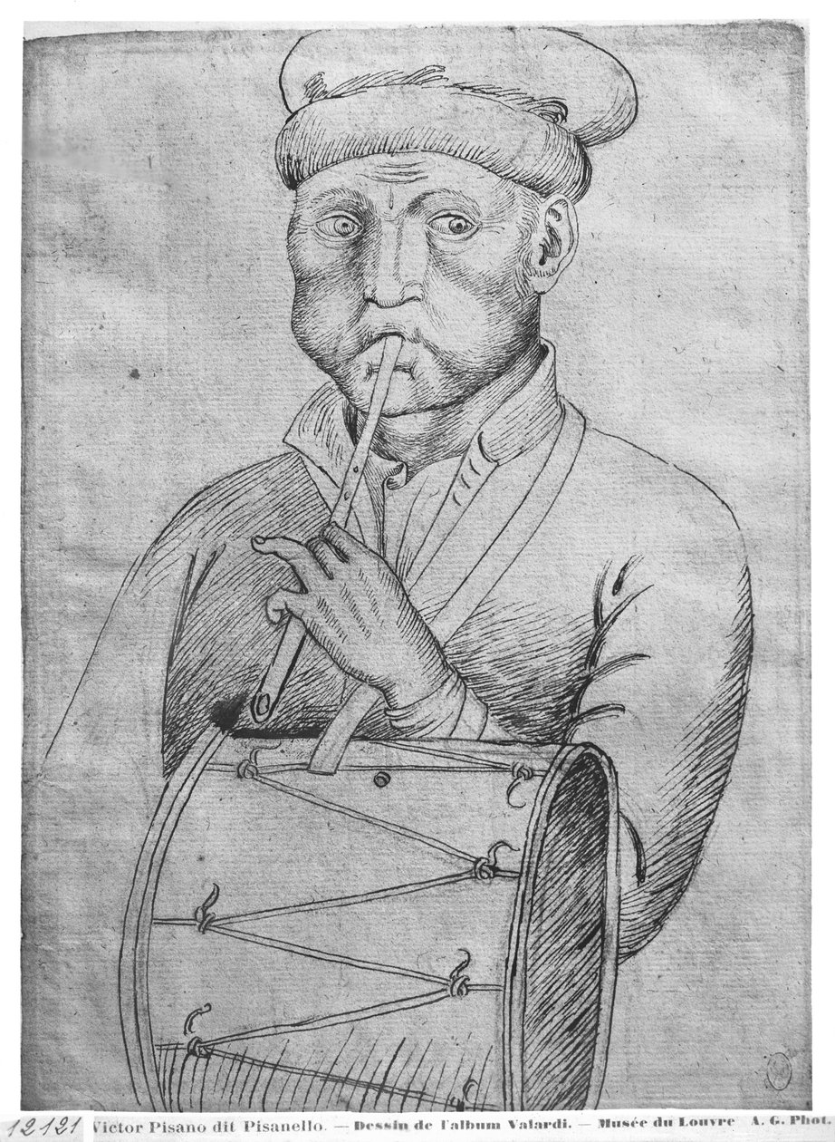Musiker fra The Vallardi Album af Antonio Pisanello