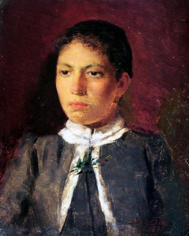 Portræt af en kvinde af Antonio Rafael Pinto Bandeira