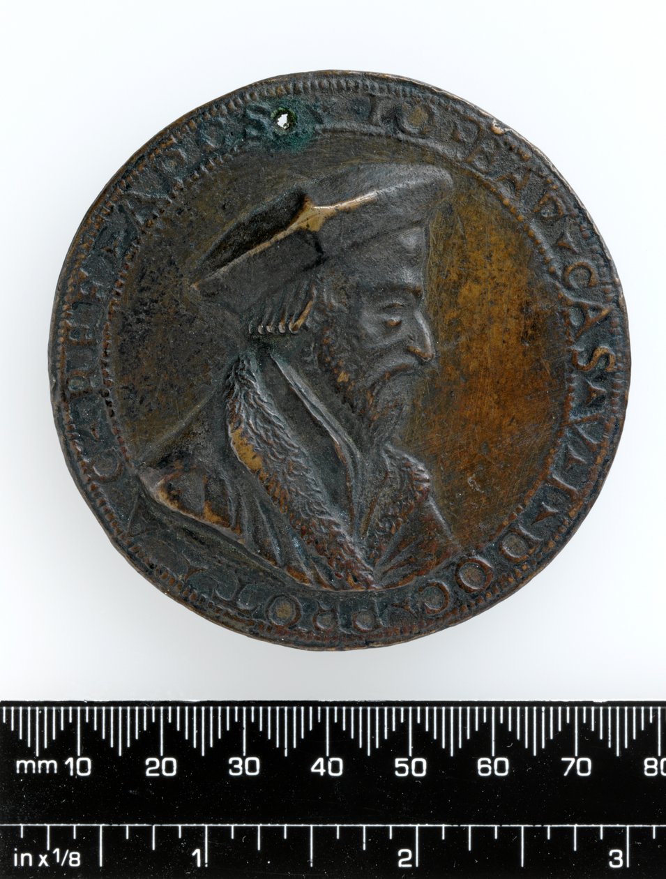 Støbt medalje af biskop Giovanni Battista Casalio, ca. 1526 (bronze) af Antonio Vicentino