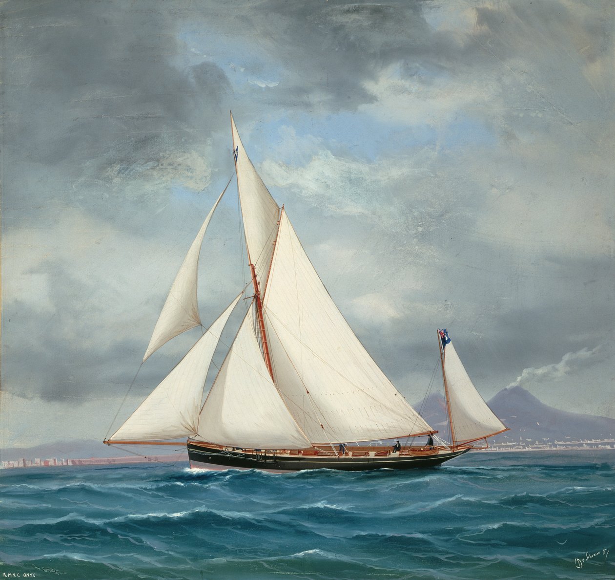 The Yawl ONYX, 52 tons, 1889 af Antonio de Simone