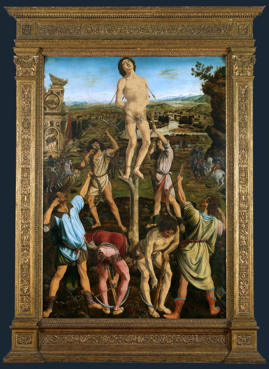 Martyrdøden i St. Sebastian af Antonio del Pollaiolo