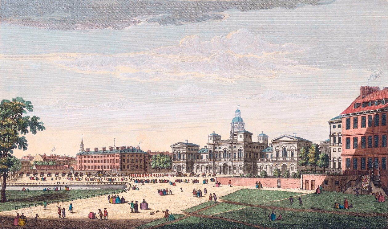 Parade of St James Park, London 18. århundrede af Antonio (after) Canaletto