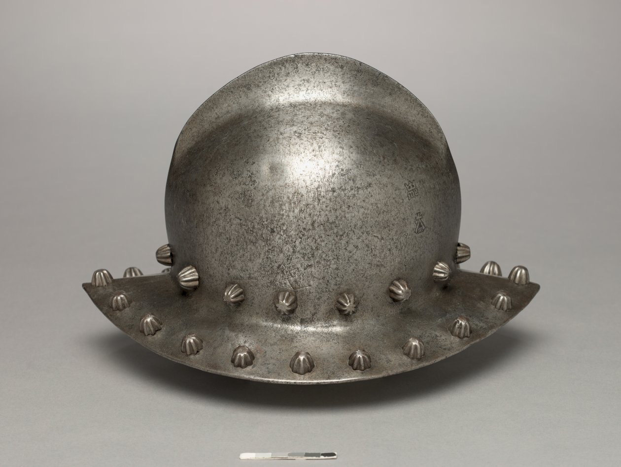 Krigshat eller kedelhat, ca. 1475-1500 (stål) af Antonio (workshop of) Missaglia