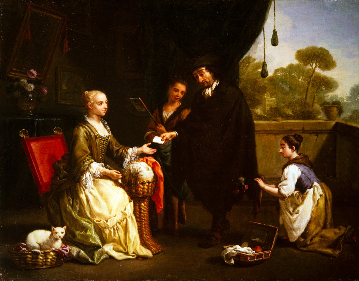Et par genremotiver (maleri) af Antonio Amorosi