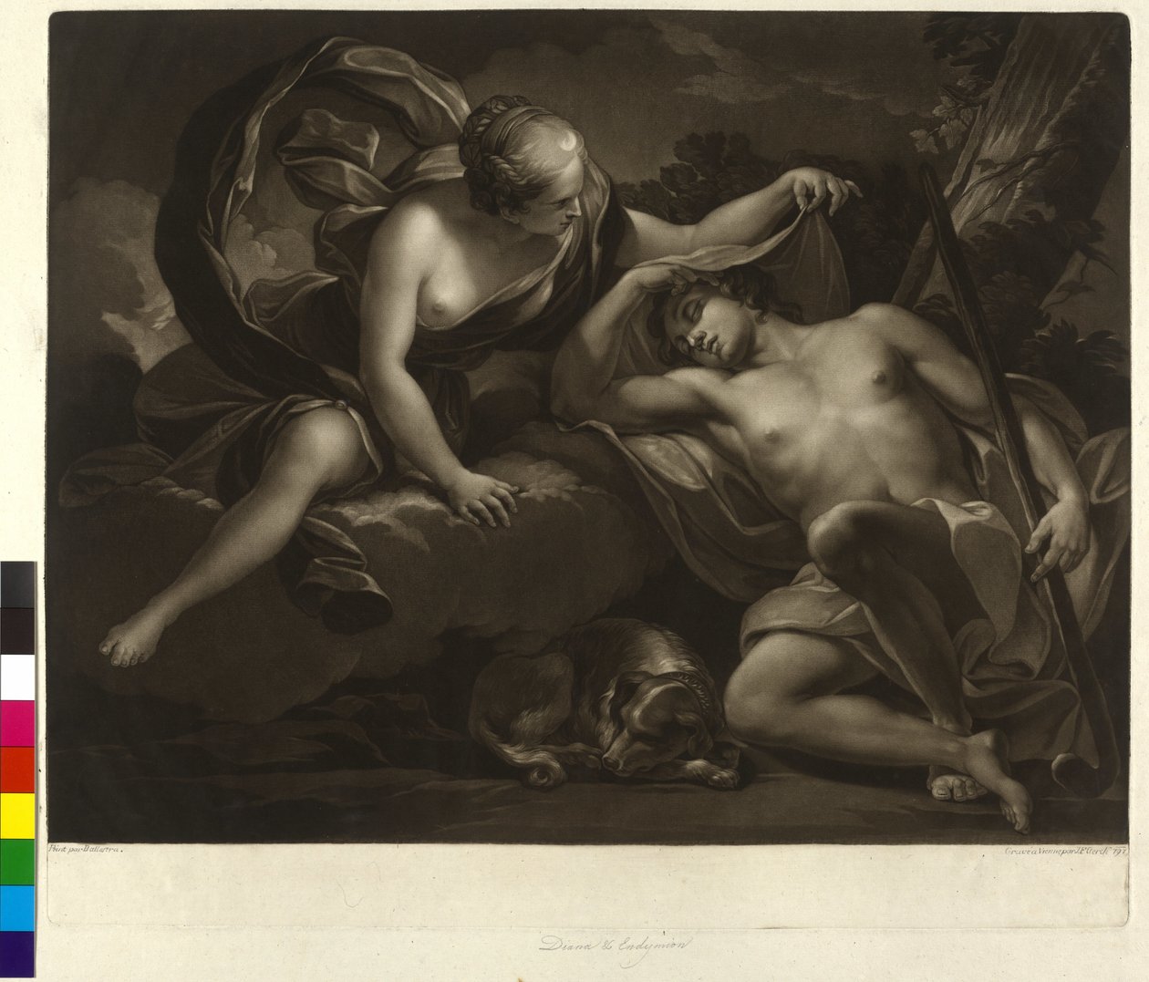 Diana og Endymion af Antonio Balestra
