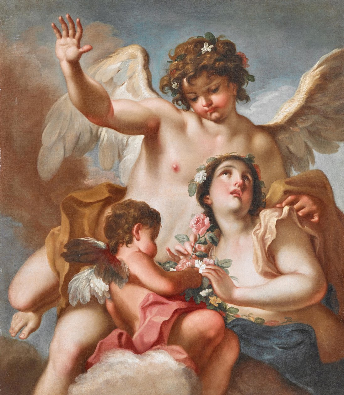Zephyrus, Flora og Amor af Antonio Balestra