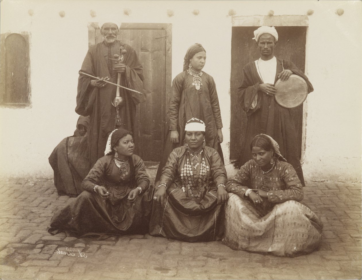 Arabiske dansere, Egypten af Antonio Beato