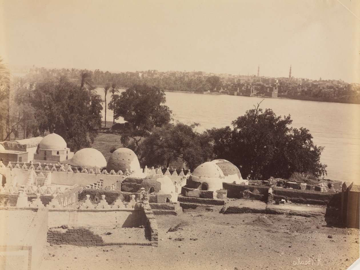 Asyut, Udsigt fra bjerget, ca. 1870