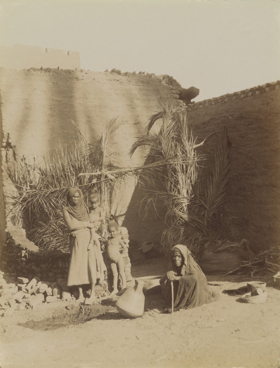 Berberfamilien, Egypten af Antonio Beato