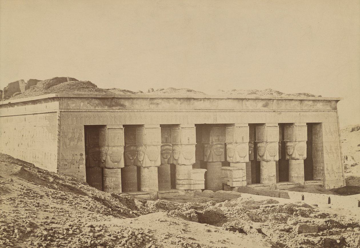 Dendera: Fa?ade af Antonio Beato