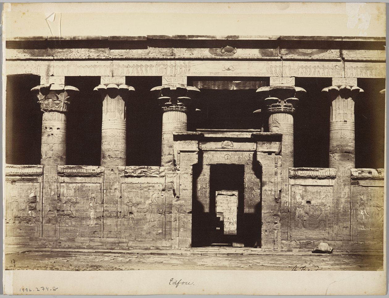 Edfu, Egypten af Antonio Beato