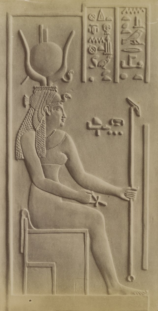 Isis, tempel i Dendera af Antonio Beato