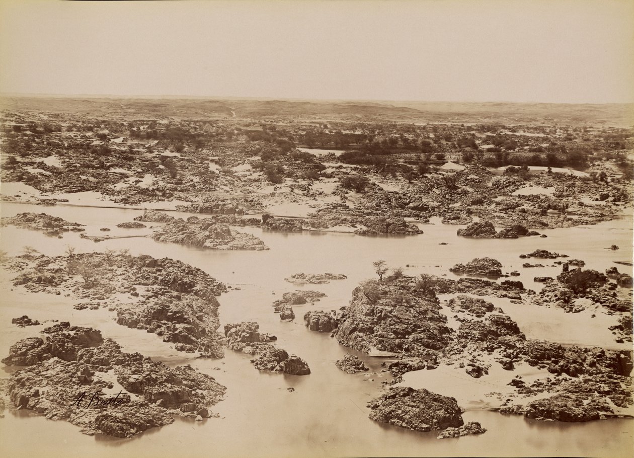 [Udsigt over den første katarakt] / [Vue de la Premiere Cataracte] af Antonio Beato