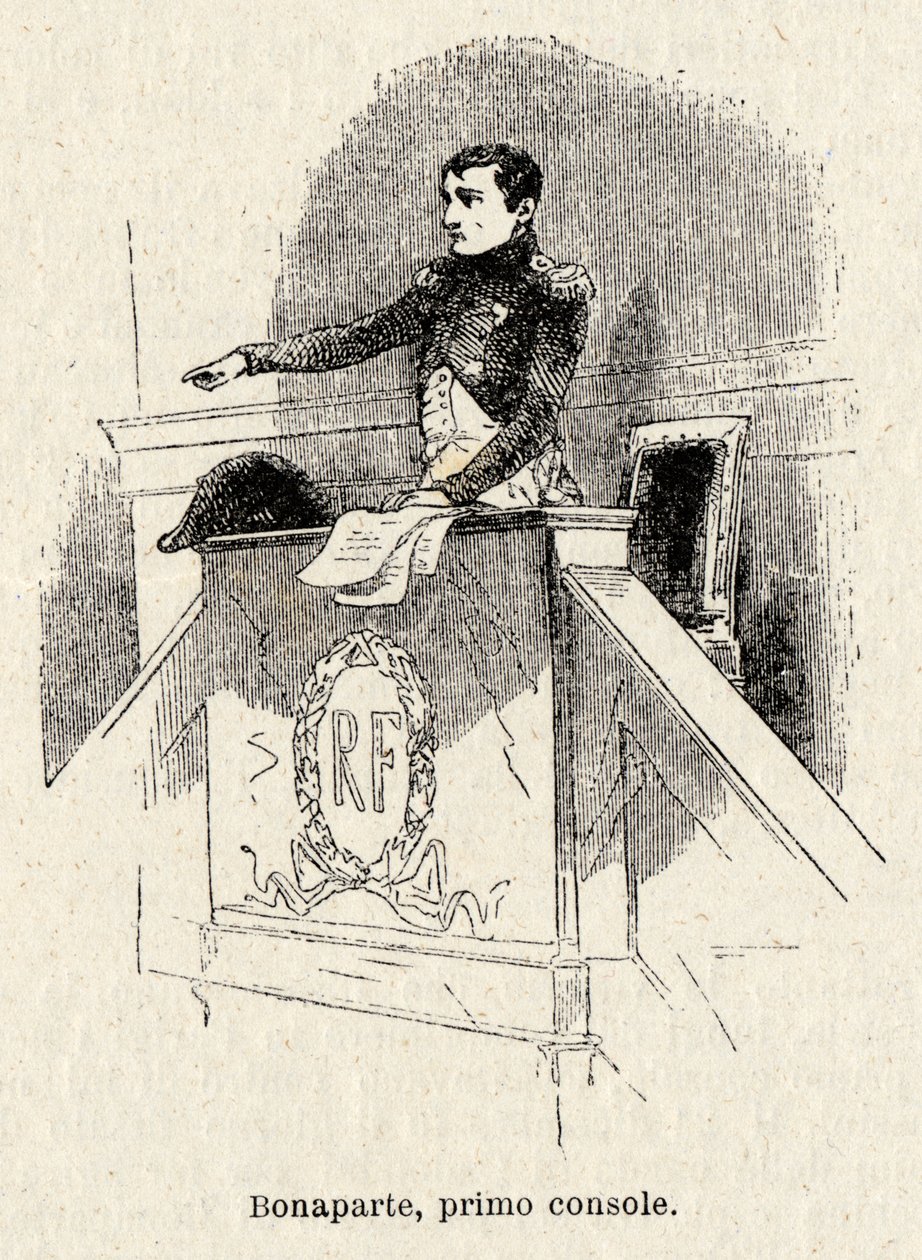 Napoleon Bonaparte blev valgt til den franske republiks første konsul i 1799 af Antonio Bonamore