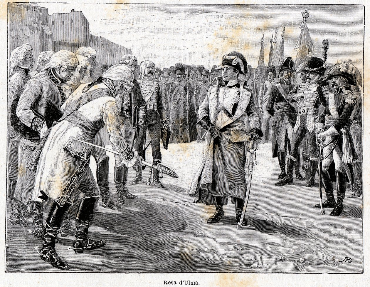 Napoleon Bonaparte, sejrende i slaget ved Ulm, den 20. oktober af Antonio Bonamore