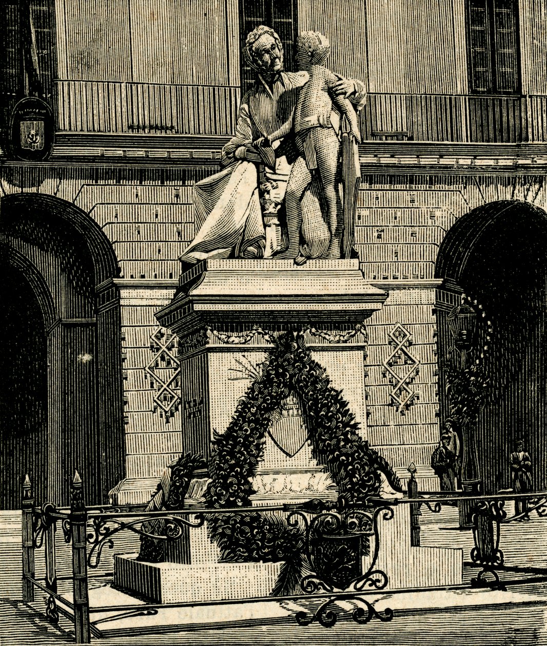 Monument til Francesca Capece (1769-1848), af Antonio Bortone (1844-1938), Maglie, Apulien, Italien af Antonio Bortone