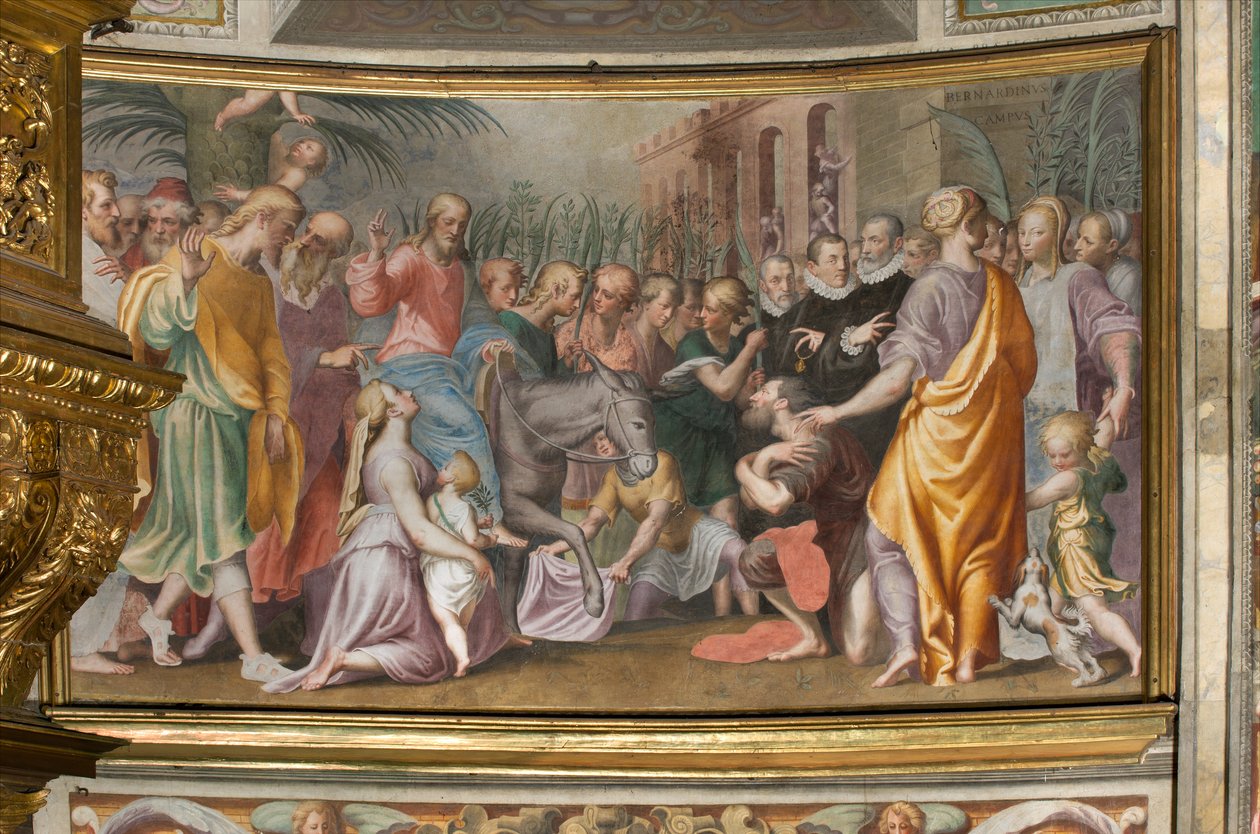 Antonio Campi, Jesu indtog i Jerusalem 1582-84 af Antonio Campi