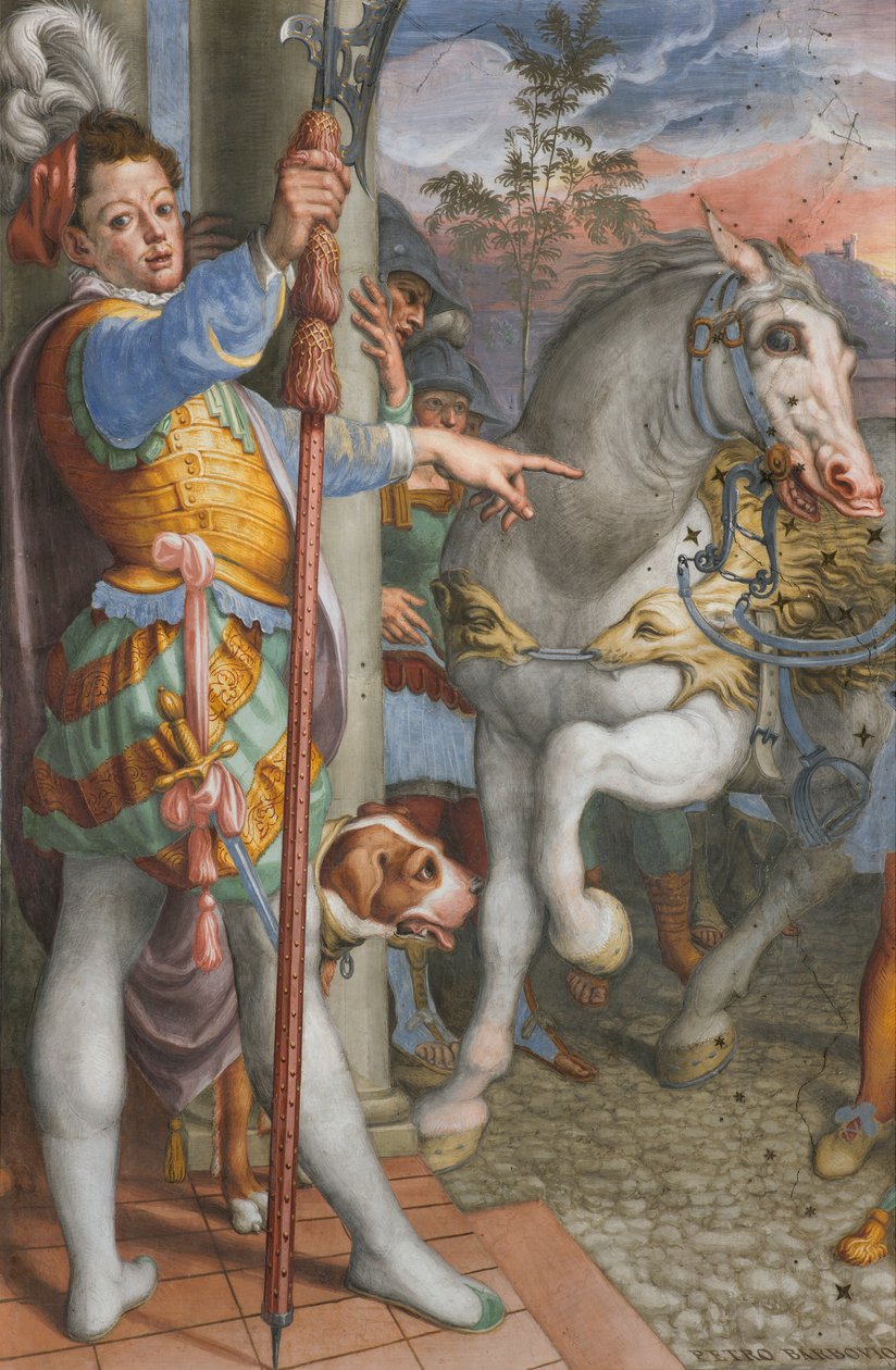 Apse, Antonio Campi, Jesu møde med centurionen Cornelius 1582-84, detalje af Antonio Campi