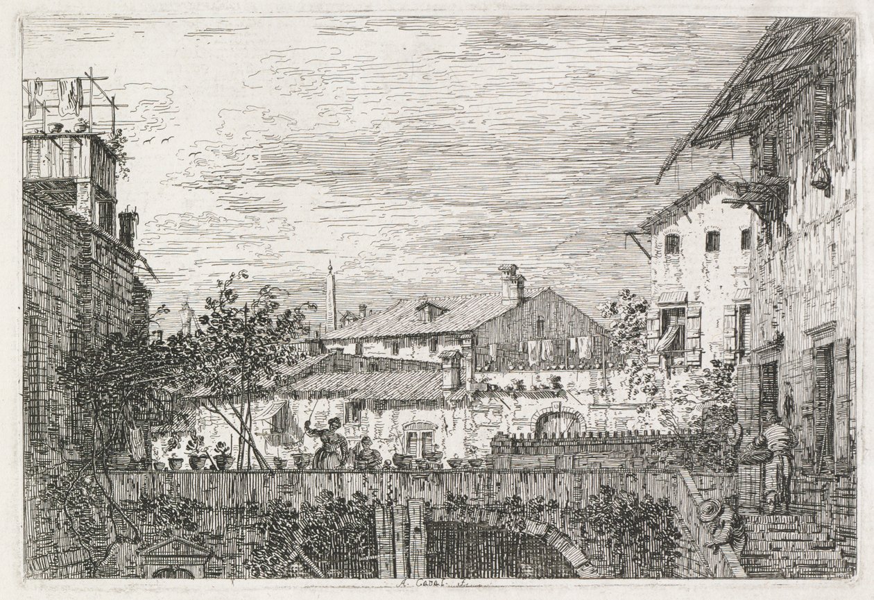Udsigt: Terrassen af Antonio Canaletto