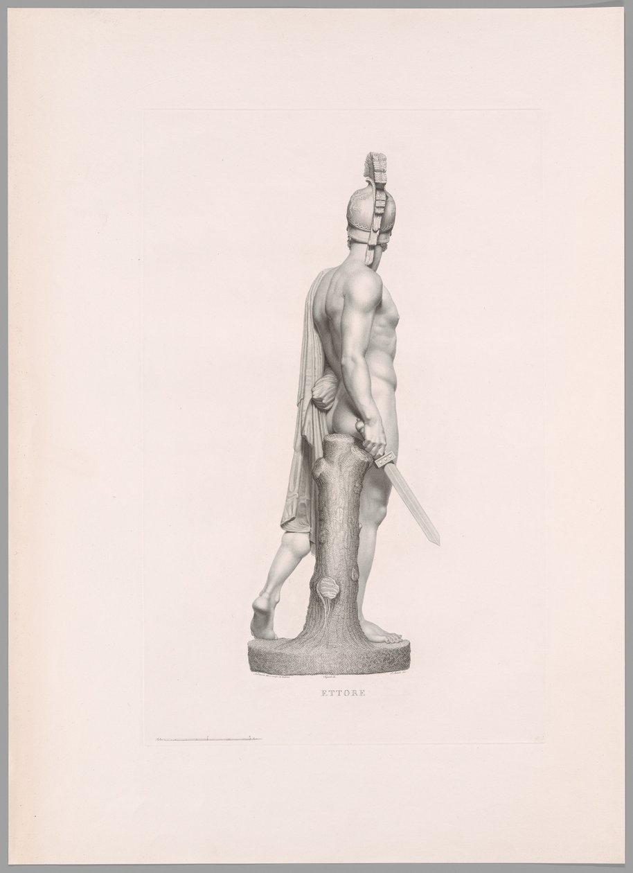 Ettore, sidebillede, fra Oeuvre de Canova af Antonio Canova