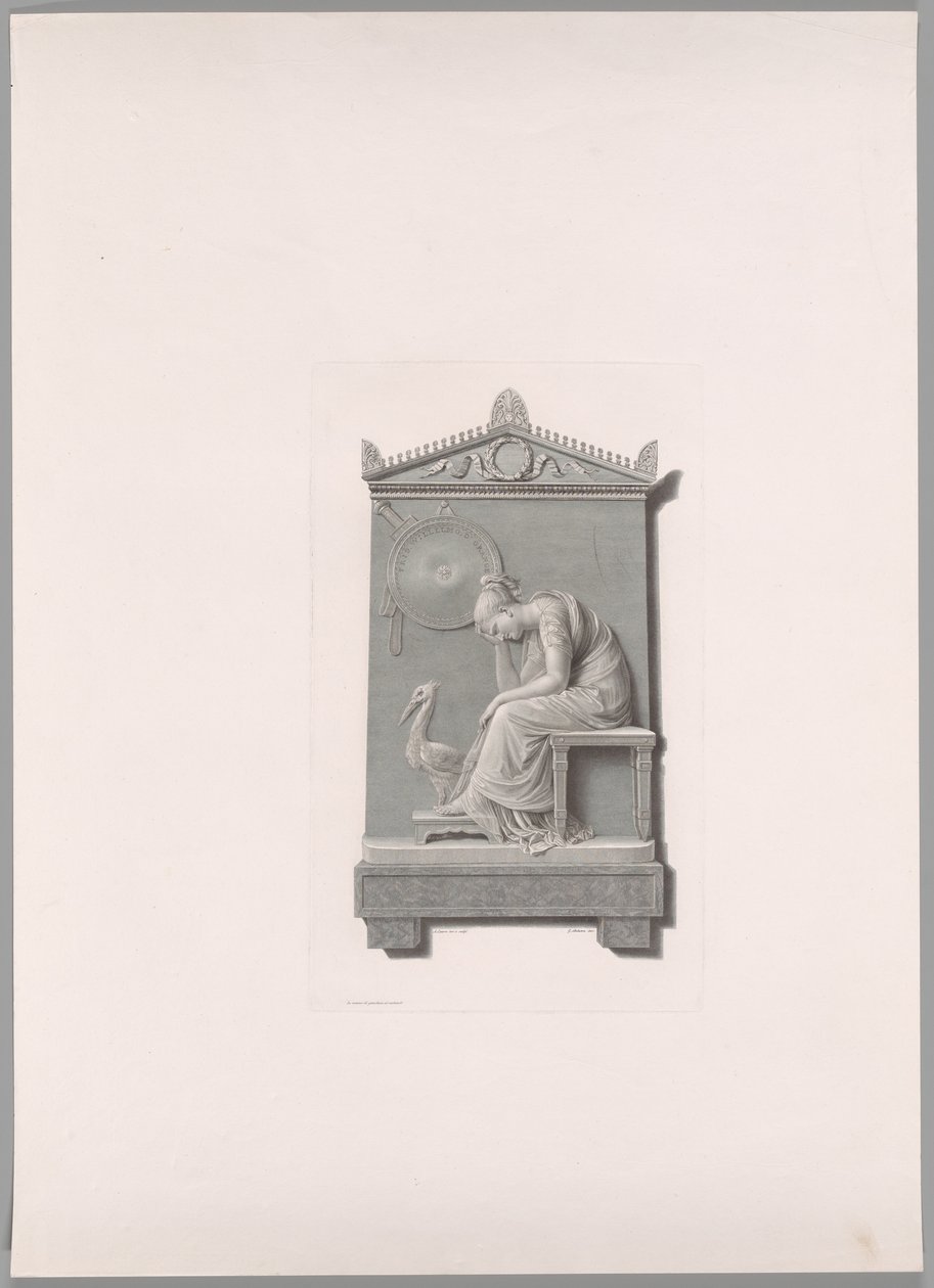 Begravelsesmonument for prins William af Orange Nassau, fra Oeuvre de Canova af Antonio Canova