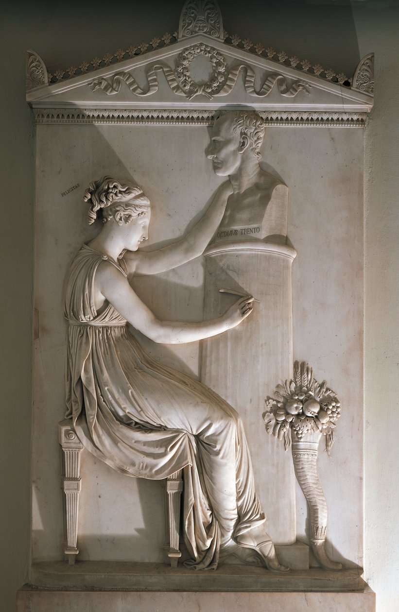 Ottavio Trentos begravelsesstele af Antonio Canova (1757-1822), marmor, klosteret San Pietro i Vicenza, Veneto af Antonio Canova