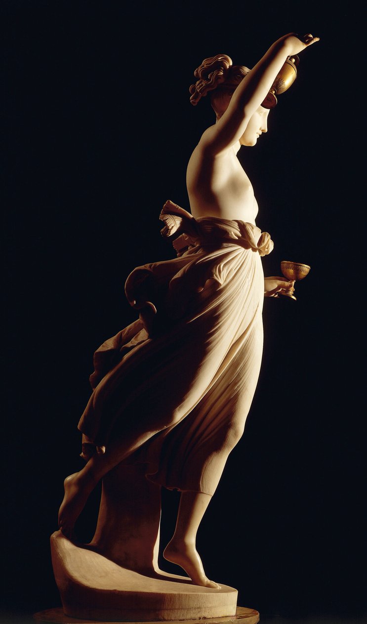 Hebe af Antonio Canova (1757-1822), marmorstatue af Antonio Canova