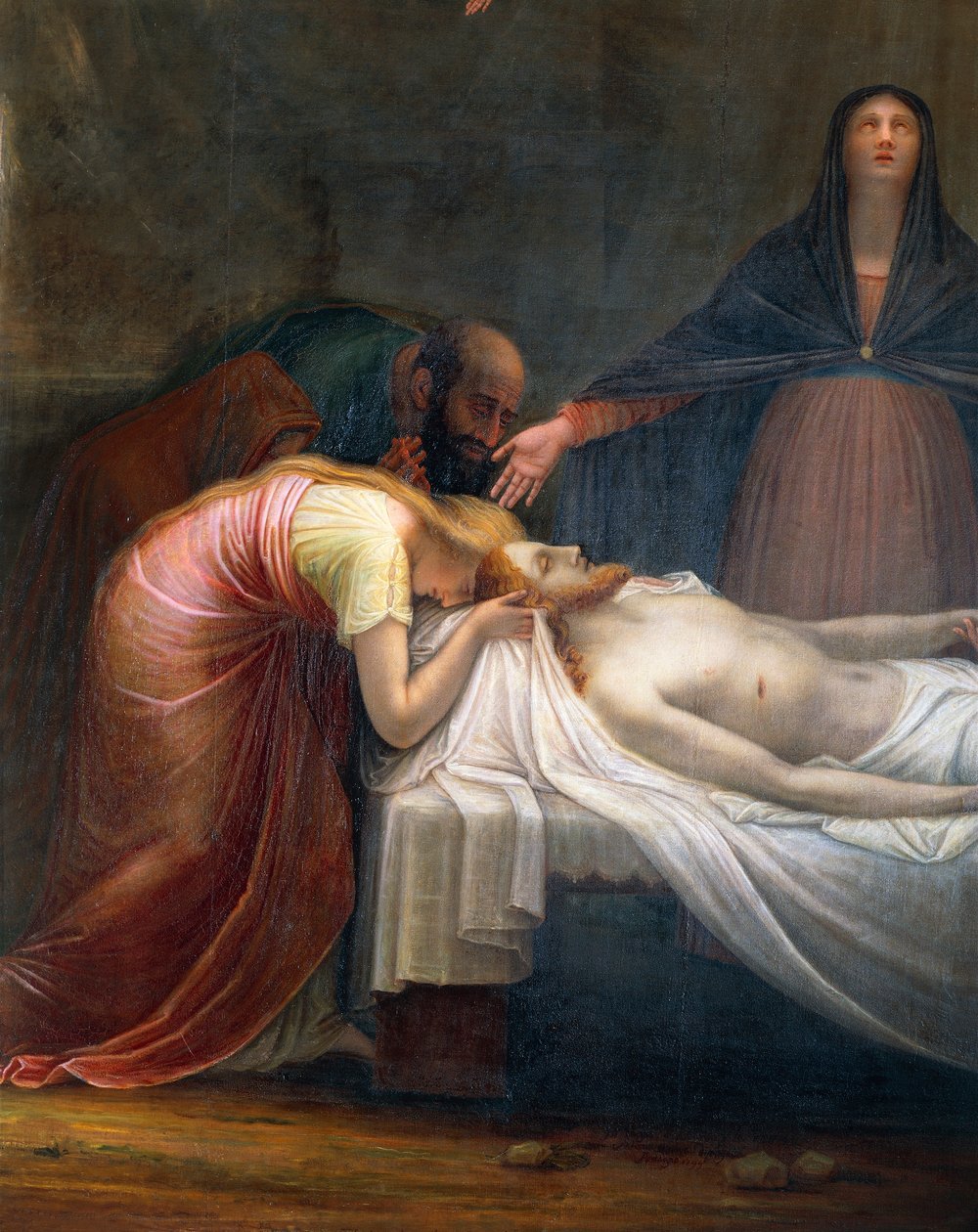 Klagesang over den døde Kristus, af Antonio Canova, detaljer af Antonio Canova