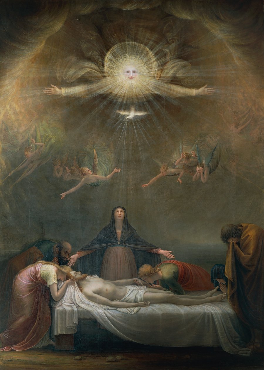 Klagesang over den døde Kristus, af Antonio Canova, detaljer af Antonio Canova