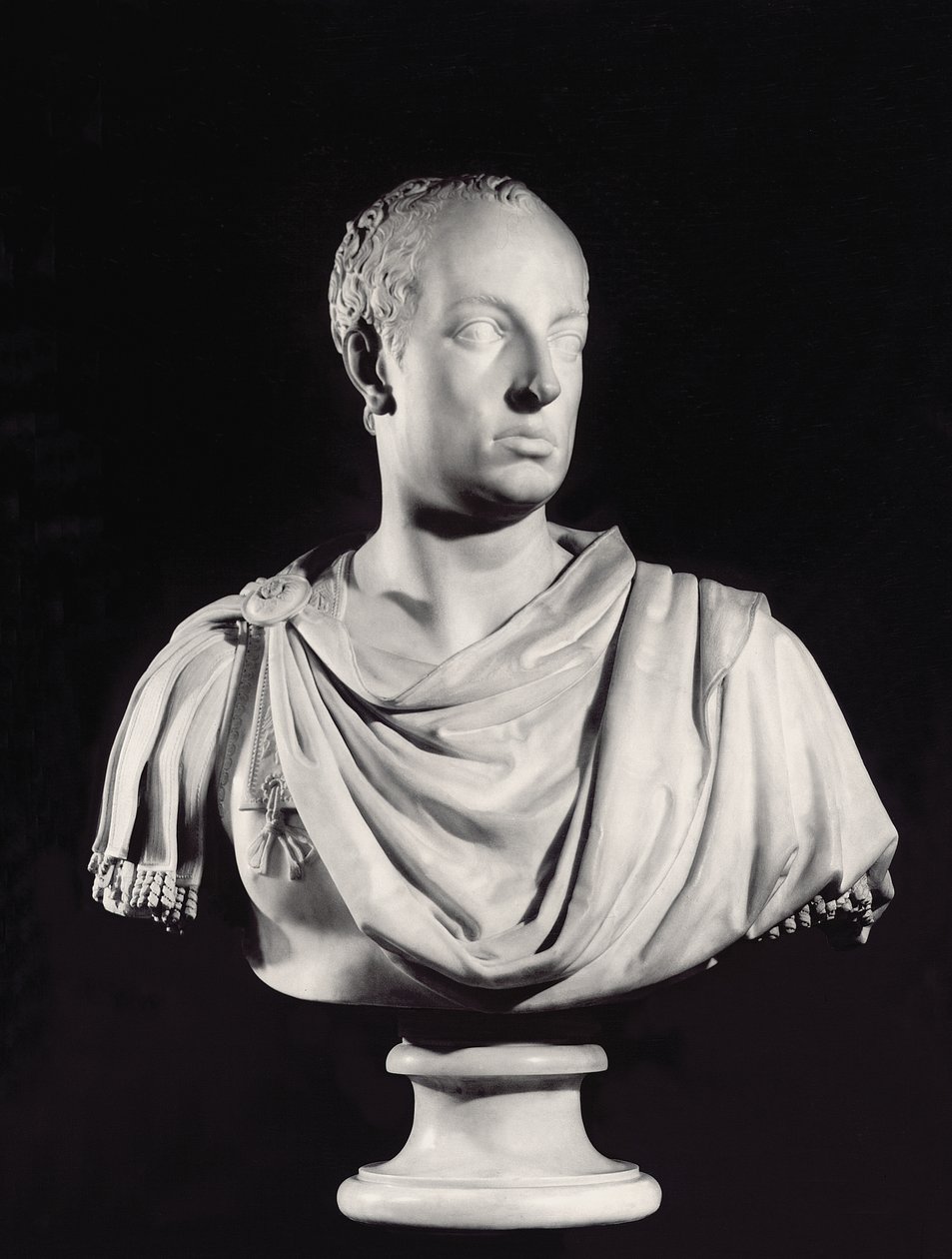 Portræt af den hellige romerske kejser Frans I (1708-65) (marmor) (se også 82132) af Antonio Canova
