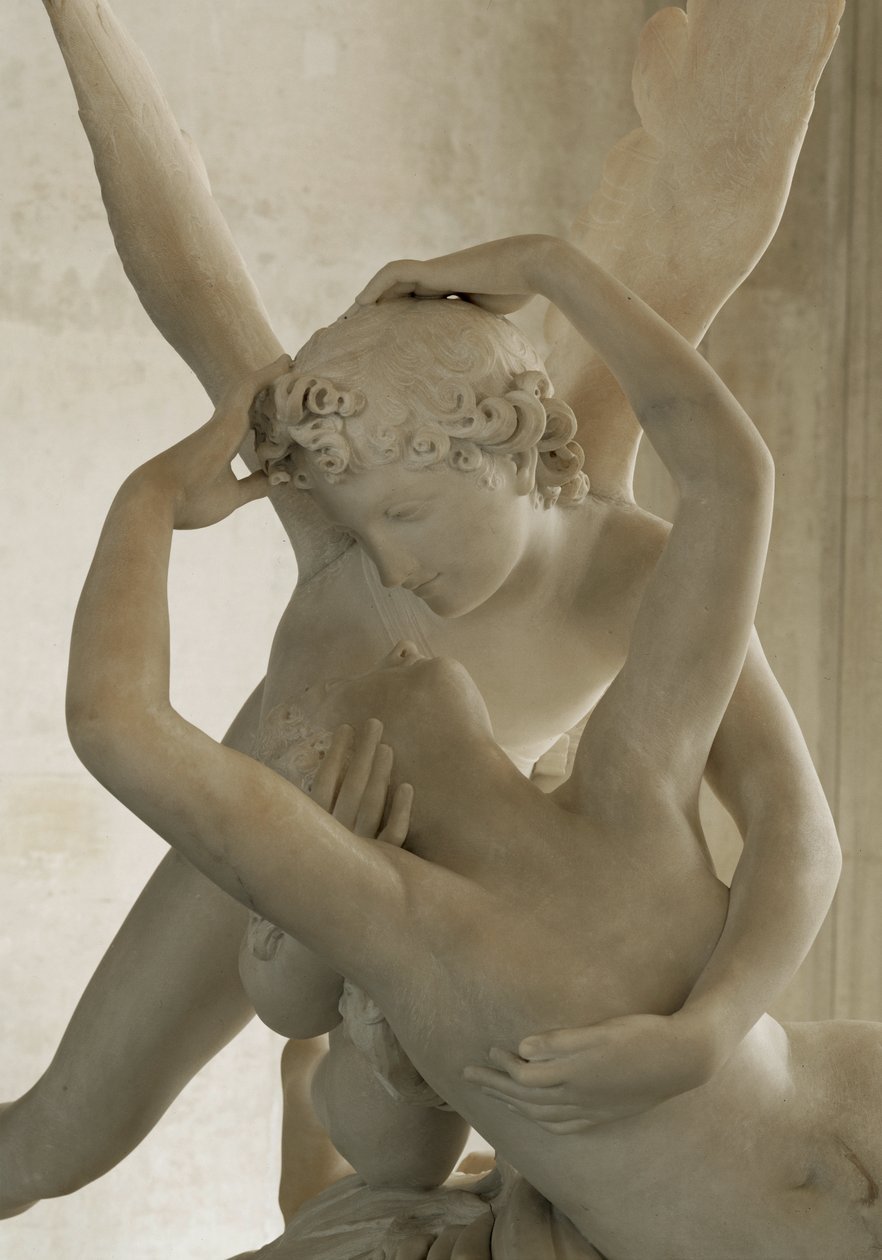 Psyke vækkes til live af Amors kys ... af Antonio Canova