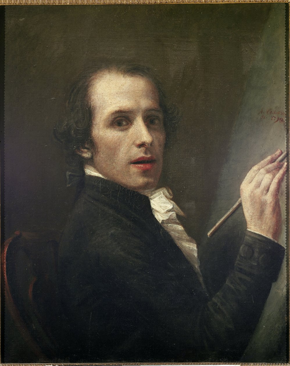 Selvportræt (olie på lærred af Antonio Canova