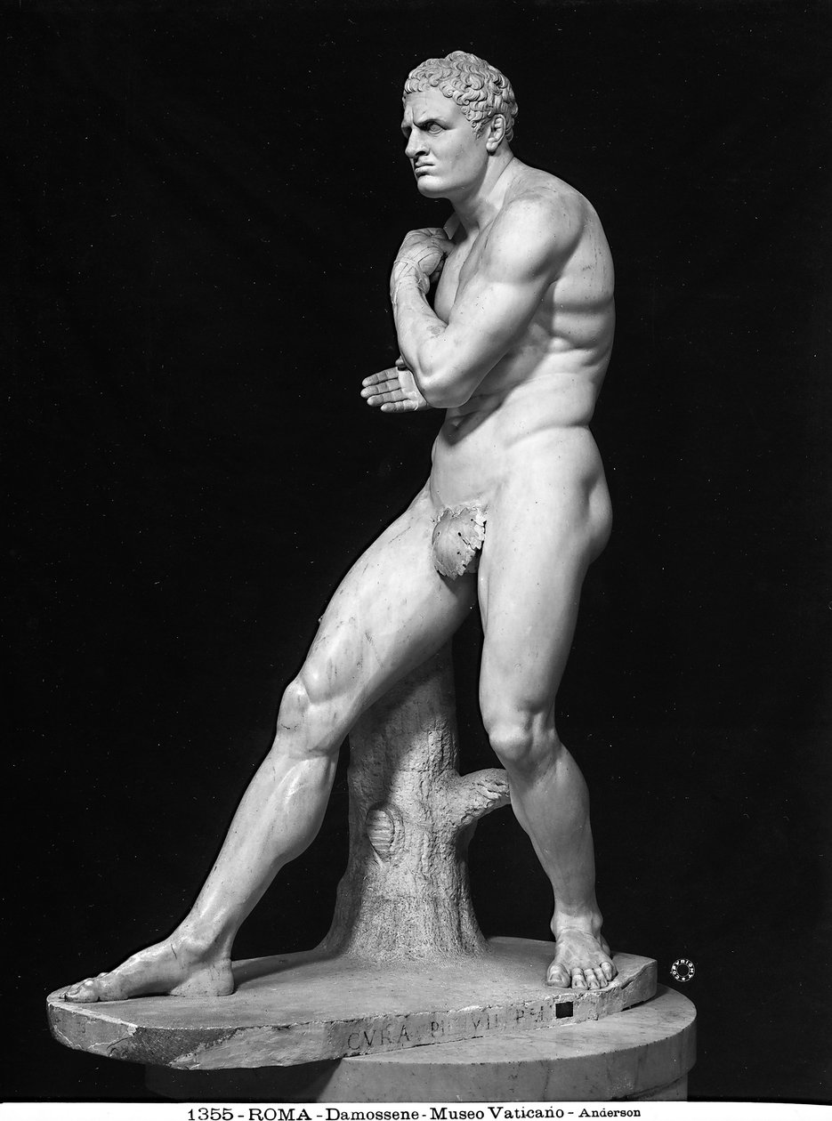 Statue af Damoxenus, ca. 1800 (marmor) af Antonio Canova