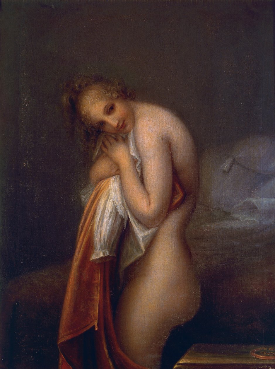 Surprise, af Antonio Canova (1757-1822), olie på lærred af Antonio Canova