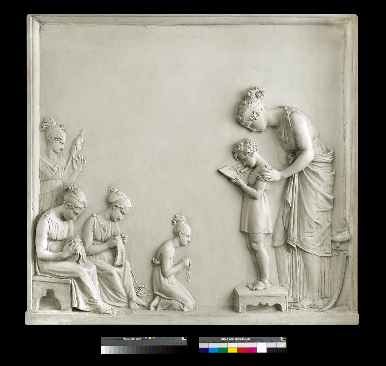 Undervisning, 1795 (gips) af Antonio Canova