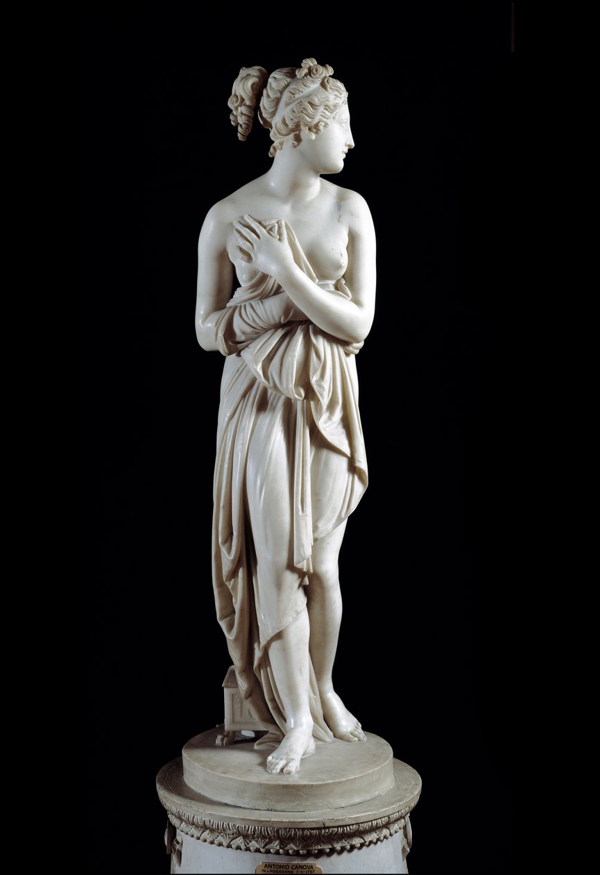 Venere Italica (Venus) - Marmorstatue (h. 172 cm), af Antonio Canova (1757 - 1822) af Antonio Canova