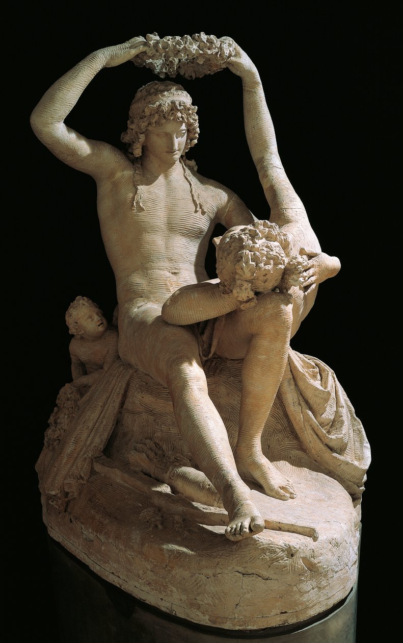 Venus Crowning Adonis, af Antonio Canova (1757-1822), gips af Antonio Canova