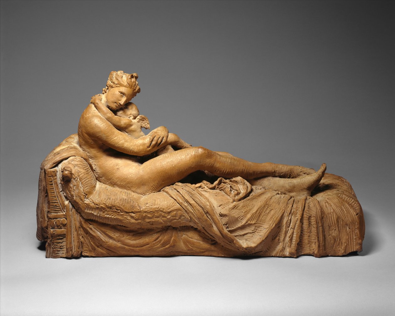 Venus og Amor, 1798-99 (terracotta) af Antonio Canova