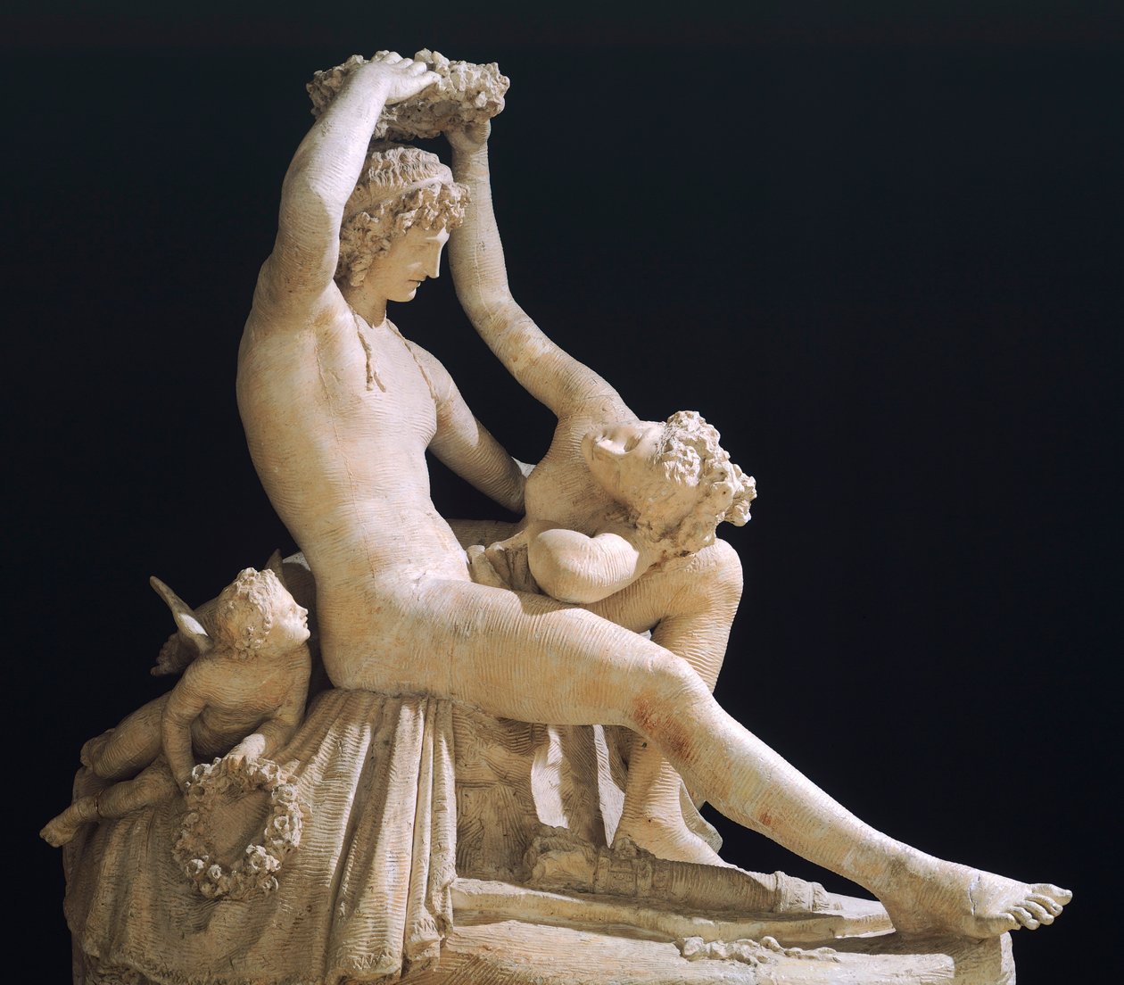Venus kroning Kærlighed af Antonio Canova (1757-1822), gipsmodel af Antonio Canova