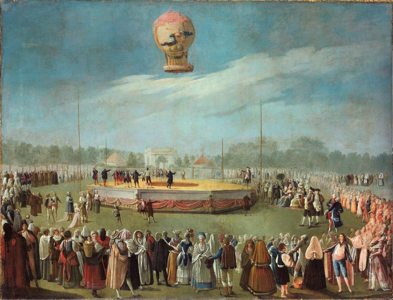 Opstigning af en ballon i nærværelse af Charles IV