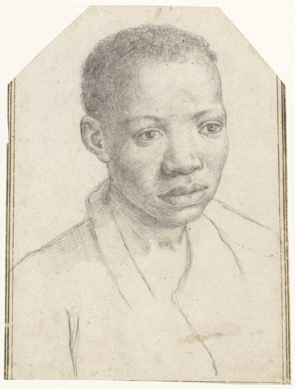 Portræt af en sort dreng af Antonio Carracci