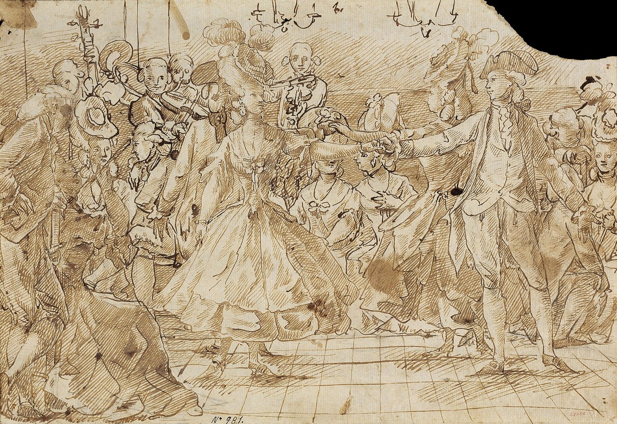 Menuet, ca. 1780 af Antonio Casanovas Torrents